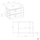9. OPENO Schubladenmodul 2SZ mit 2 Schubladen, WEISS – für Ankleidezimmer und Schlafzimmer