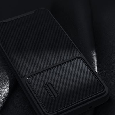 14. Nillkin Synthetic Fiber S Case für Samsung Galaxy S23, Kameraabdeckung, schwarz