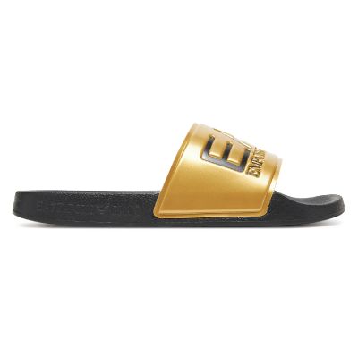 2. Emporio Armani EA7 Herren-Sportsandalen Schwarz/Gold - 7X000108-AF15118-MZ097