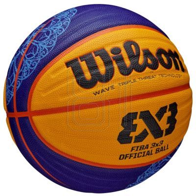 3. Wilson FIBA 3X3 Paris 2024 Replica Ball WZ3015001XB basketball