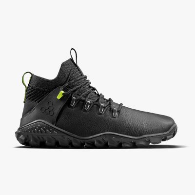 Vivobarefoot MAGNA FOREST ESC WOMENS OBSIDIAN/LIME minimalistische Wanderschuhe (209082-02)