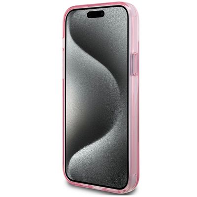 5. Karl Lagerfeld KLHMP15SHMRSKCP iPhone 15 6,1" rosa/rosa Hardcase Ringständer Karl&Choupette MagSafe