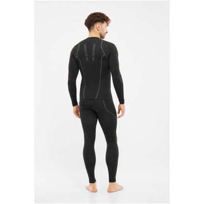 Herrenunterwäsche VIKING Eiger 2.0 Hose Bambus schwarz und grau XXXL