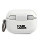 2. Karl Lagerfeld KLACAPSILGLWH AirPods Pro cover biały/white Silicone Ikonik