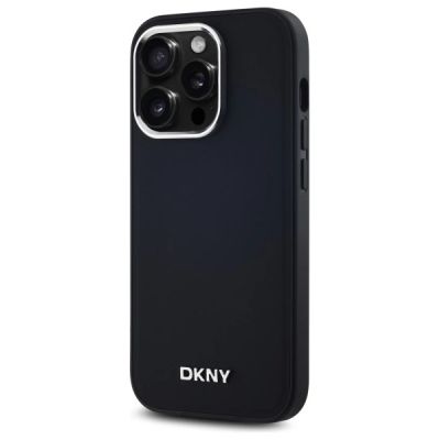 2. DKNY Plain Logo MagSafe Hülle für iPhone 14 Pro – Schwarz