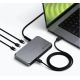 4. Satechi Thunderbolt 4 Slim Hub Pro - USB-C-Hub (DC 20V-Anschluss, USB 3.2 Gen 2-Datenanschluss, 3x Thunderbolt 4-Anschluss) (Space Grau)