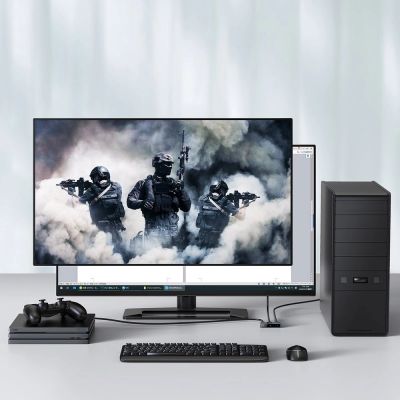 7. Baseus bidirektionaler Switch Splitter Switcher HDMI - 2x HDMI 4K / 30 Hz grau (CAHUB-BC0G)