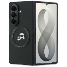 Karl Lagerfeld Karl&Choupette Pins MagSafe Hülle für Samsung Galaxy Z Fold 8 Ultra - Schwarz
