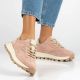 2. Leder-Plateau-Sneaker, pinkfarben, Filippo DP7498