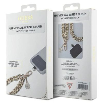 2. Guess GUOUCBMC4MD Universal Big HandStrap Phone Lanyard - Gold