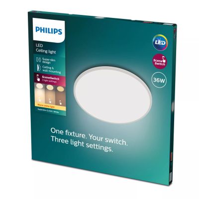 11. Philips Functionality Superslim 36W Deckenleuchte