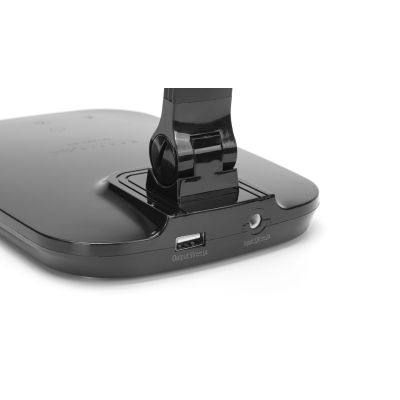 5. MONTIS MT042-BK Schwarze LED-Schreibtischlampe 230V + USB