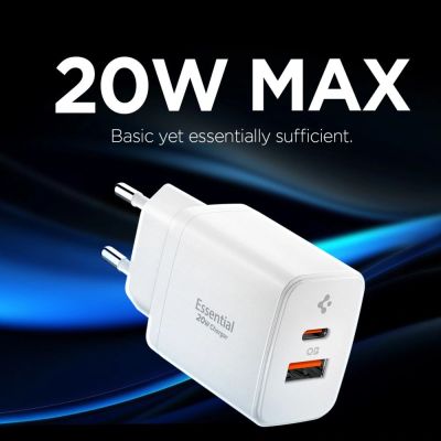 5. Spigen Essential EE202EU 20W Wandladegerät – Weiß