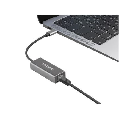 5. NATEC Cricket-Netzwerkkarte 1 GB USB-C 3.1 1x RJ45 am Kabel NNC-1925