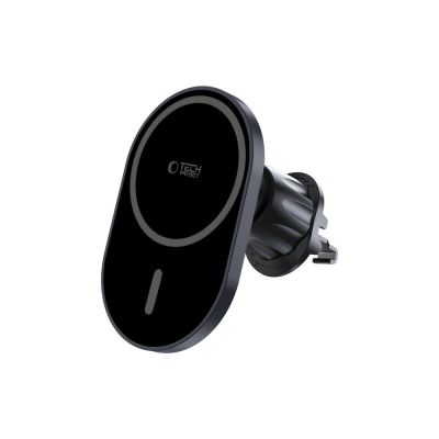 5. Tech-Protect mm15W-V6 Magnetischer MagSafe-Autohalter für Cockpit/Windschutzscheibe/Lüftungsschlitze – Schwarz