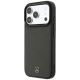 2. Mercedes Leder-Mesh-Hülle mit Bow Line MagSafe für iPhone 18 Pro Max / 17 Pro Max – Dunkelgrau