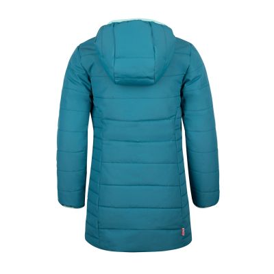 2. Trollkids Girls Stavanger Coat Winterblaue isolierte Kapuzenjacke (219-323)