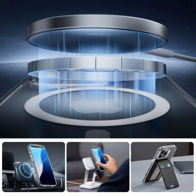 3. ESR Classic Pro Set Halolock MagSafe Hülle für iPhone 16 Pro Max – transparent