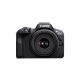 15. Canon EOS R100 spiegellose Systemkamera + RF-S 18-45mm F4.5-6.3 IS STM Objektiv, 24,1 MP, ISO-Empfindlichkeit (max.) 12800, Displaydiagonale 3,0 Zoll, WLAN-Netzwerk: Automatisch/Manuell, CMOS-Sensor, Schwarz