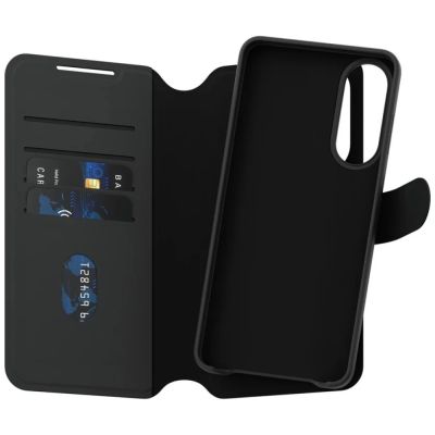 3. CARE by PanzerGlass Feature Tango 2in1 Wallet Qi Case für Samsung Galaxy S25 Edge - Schwarz