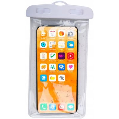 11. WASSERDICHTE HANDYHÜLLE 11X21CM PVC WEISS GRUNDIG