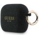 3. Guess Silikon-Glitzerringhülle für AirPods Pro 3 – Schwarz