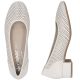 5. Damen-Lederpumps mit Lochmuster, beige Rieker 43459-60