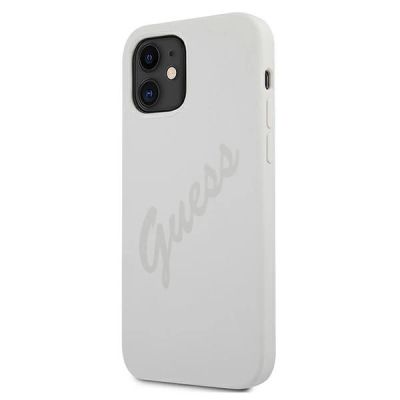 2. Guess GUHCP12SLSVSCR iPhone 12 mini 5.4" Creme/Creme Hardcase Script Vintage