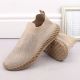 10. D&A W OLI257A beige Slip-On-Sneaker mit Strasssteinen
