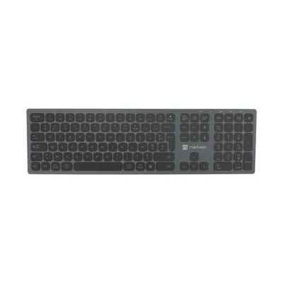 Natec Dolphin FR Kabellose Bluetooth + 2,4-GHz-X-Scissors-Aluminium-Slim-Tastatur