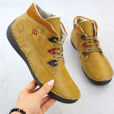 2. Damen-Winterstiefeletten in Gelb, komfortabel, Rieker 52544-68