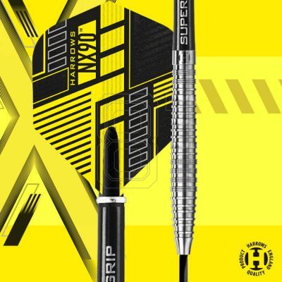 6. Harrows NX-90 Dartpfeile 90 % NX-90 mit Stahlspitze
