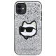3. Karl Lagerfeld KLHCN61G2CPS iPhone 11 / Xr 6,1" Silber/Silber Hardcase Glitter Choupette Patch