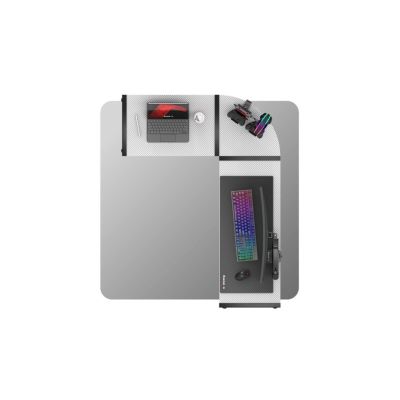22. Huzaro Hero 6.0 Weißer Gaming-Schreibtisch