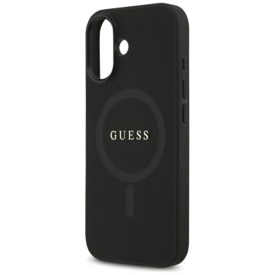 6. Guess Saffiano Classic Logo MagSafe Hülle für iPhone 17 - Schwarz