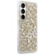 4. Guess IML Leopard Print Dreieckige MagSafe Hülle für Samsung Galaxy S26 - Braun