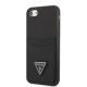 2. Guess GUHCI8PSATPK iPhone 7/8 SE 2020 / SE 2022 Hardcase schwarz/schwarz Hardcase Saffiano Triangle Logo Cardslot