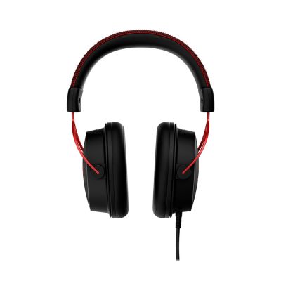 2. HyperX Cloud Alpha Gaming-Headset, Schwarz/Rot, kabelgebunden, 13–27.000 Hz, Gaming, 298 g, Rot