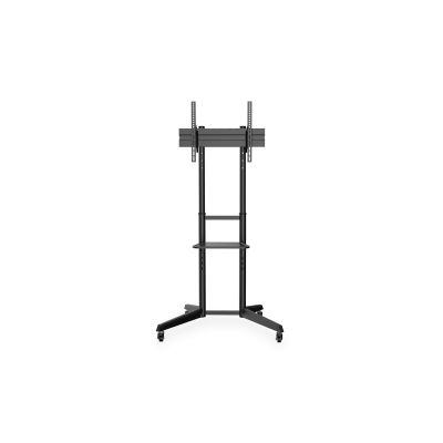 2. Einzelner mobiler Ständer mit Ablage, 1 x LCD, max. 70 Zoll, max. 50 kg