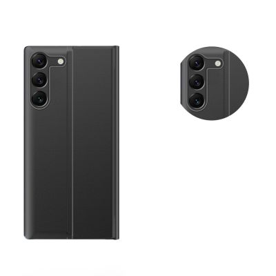 3. Neues Sleep View Case für Samsung S24+ mit Klappe - Schwarz
