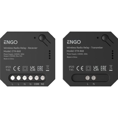 EngoLink Funksender + -empfänger, funkgesteuert, 868 MHz, 230 V