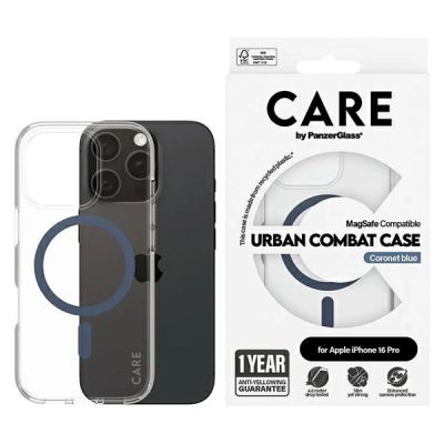 CARE by PanzerGlass Flagship Case iPhone 16 Pro 6,3" blau/blau MagSafe 1366