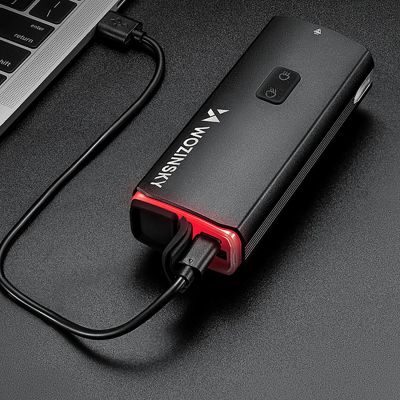 7. Wozinsky Fahrrad-Frontlicht + USB-C-Kabel (3000 lm) - Schwarz