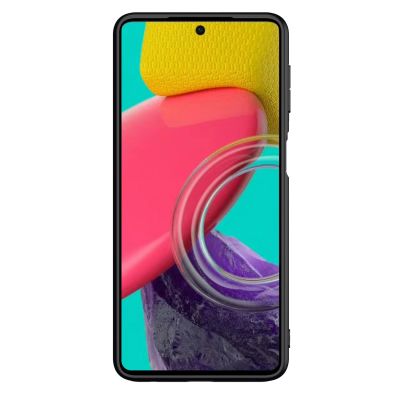2. Nillkin Textured Case robuste, verstärkte Hülle mit Gelrahmen und Nylonrückseite für Samsung Galaxy M53 5G schwarz
