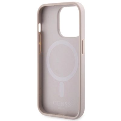 7. Guess GUHMP14LHGCFSEP iPhone 14 Pro 6,1" rosa/rosa Hartschale GCube Stripes MagSafe