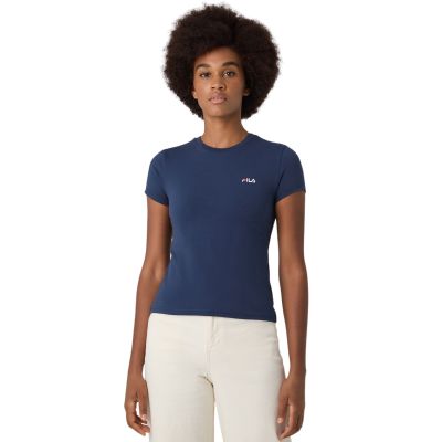 4. Fila Trivero Damen T-Shirt Marineblau FAW1205 50004