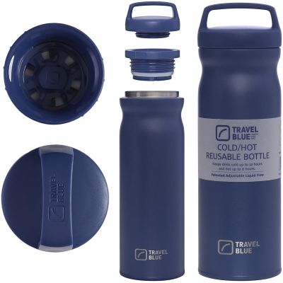 TRAVEL BLUE THERMOSFLASCHE NAVY