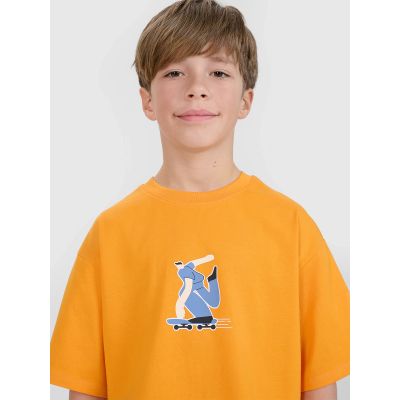 3. Jungen-T-Shirt mit Aufdruck 4F 4FJRSS25TTSHM2641-70S