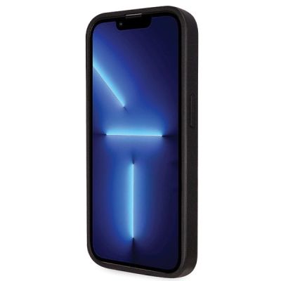 5. Guess GUHCP14LP4TDSCPK Hülle für iPhone 14 Pro – schwarz Crossbody 4G Metal Logo