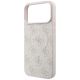 6. Guess Embossed 4G Ring Classic MagSafe Hülle für iPhone 18 Pro / 17 Pro – Rosa
